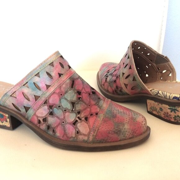 Spring Step L'artiste - 'Rosalinda', Floral Mule. 39 / 8.5 - Picture 8 of 10